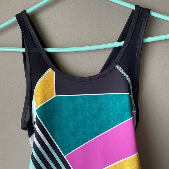 Fila's Sport sz S multicolor green‎ pink fitness workout top - Picture 7 of 7